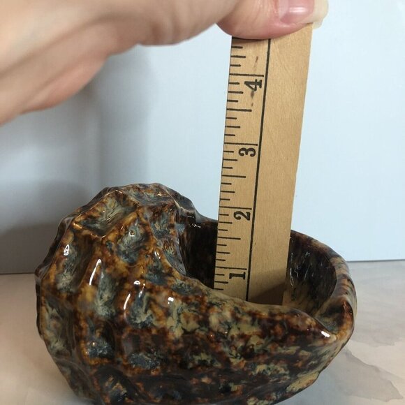 Ceramic Glazed Conch Seashell Planter Ashtray - Picture 8 of 8